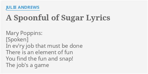 sugal lyrics|a spoonful of sugar lyrics.